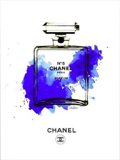 blue chanel bottle print|Blue Chanel Bottle .